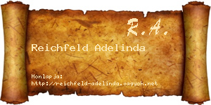 Reichfeld Adelinda névjegykártya